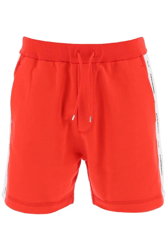 Dsqua2 Men's Burbs Sweatshorts With Logo Bands