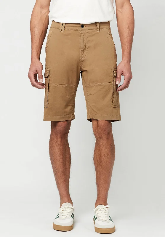 Hortus Men's Cargo Shorts in Tan - BM23587