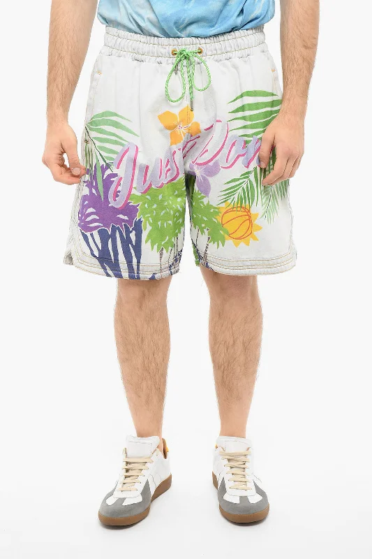 Just Don ISLANDERS Denim HAWAII Shorts with Drawstring