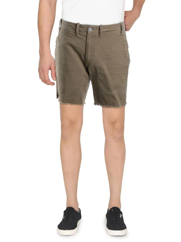 Mens Cotton Straight Fit Khaki, Chino Shorts