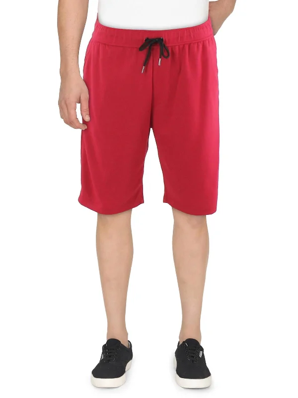 Mens Stretch Solid Casual Shorts