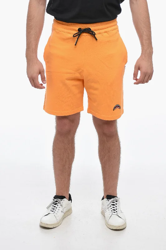 Sprayground Brushed Cotton Shorts with Embroidered Logo